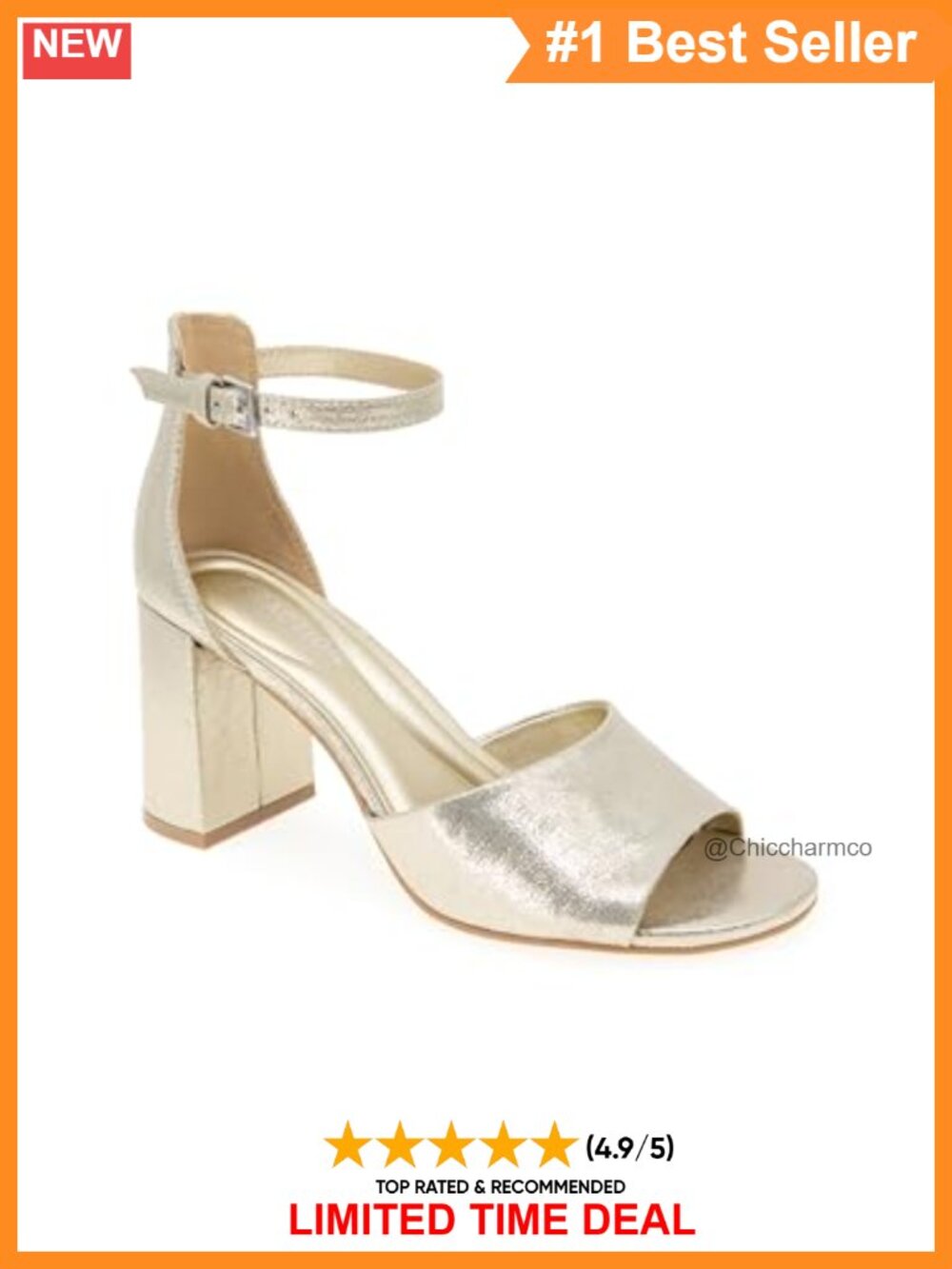 Kenneth Cole REACTION Lottie Slingback Block Heel Pumps Open Toe Buckle